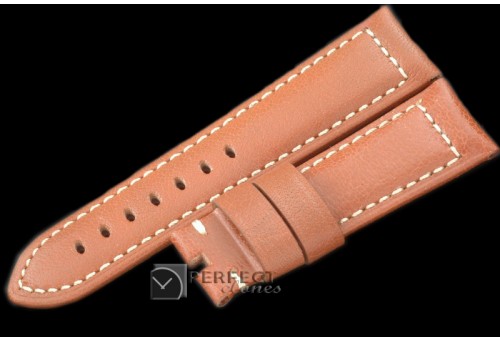 PNA00304 24/22 Calf Leather Clay/White Stitches for 44mm Pan