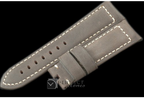 PNA00308 24/22 Calf Leather Grey/White Stitches for 44mm Pan