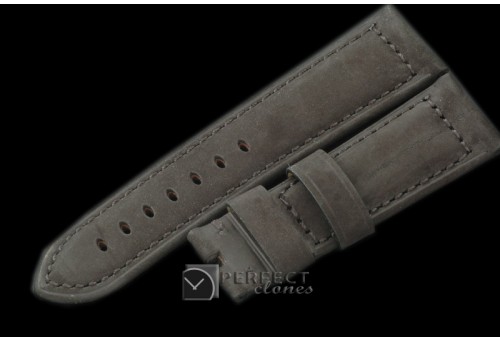 PNA00309 24/22 Calf Leather Distressed Black for 44mm Panera