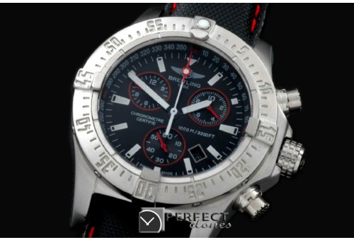 BLSWC10005 Seawolf Chrono SS/NY Black Stk Swiss Eta Qtz 251.262