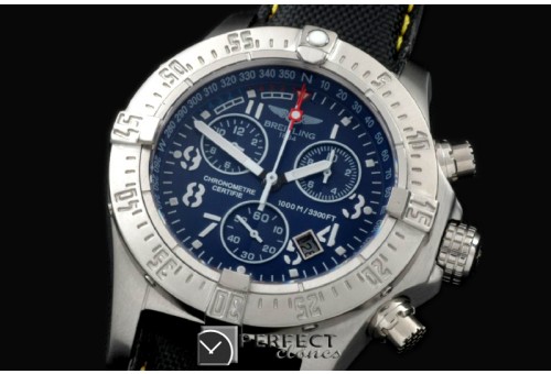 BLSWC10001 Seawolf Chrono SS/NY Graphite Num Swiss Eta Qtz 251.2