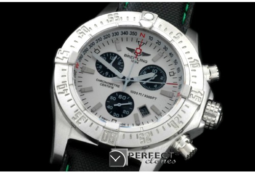 BLSWC10006 Seawolf Chrono SS/NY White Stk Swiss Eta Qtz 251.262