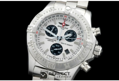 BLSWC10006S Seawolf Chrono SS/NY White Stk Swiss Eta Qtz 251.262