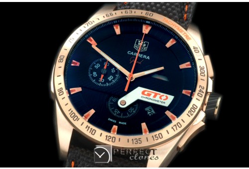 TG-GTO-123N Carrera GTO Chrono RG/NY Black/Orange Jap OS2Quart