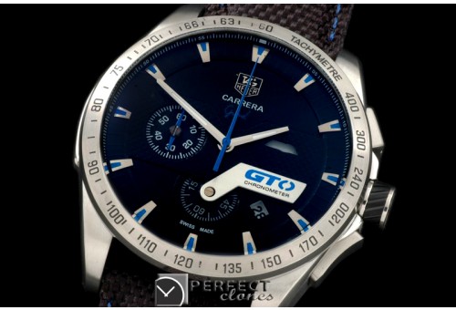 TG-GTO-104N Carrera GTO Chrono SS/NY Black/Blue Jap OS2Quartz