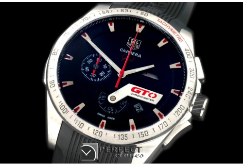 TG-GTO-102R Carrera GTO Chrono SS/NY Black/Red Jap OS2Quartz