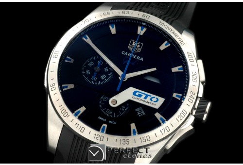 TG-GTO-104R Carrera GTO Chrono SS/NY Black/Blue Jap OS2Quartz