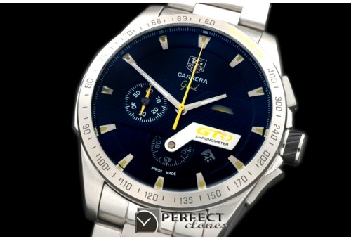TG-GTO-106S Carrera GTO Chrono SS/SS Black/Yellow Jap OS2Quart