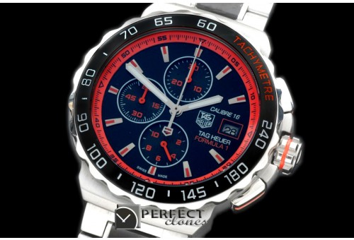 TGF1-00233 Formula 1 Calibre 16 SS/SS Black/Org OS 2Quartz C