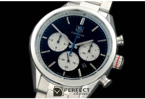 TG-CH80-108S Carrera CH 80Anni Chrono SS/SS Black/Blue Jap OS20