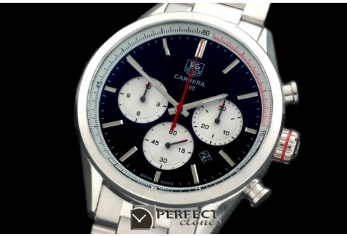 TG-CH80-107S Carrera CH 80Anni Chrono SS/SS Black/Red Jap OS2Q