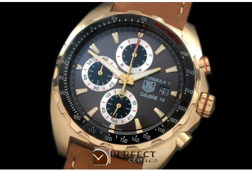 TGF1-00181 Formula 1 Calibre 16 YG/LE Grey OS 2Quartz Chrono