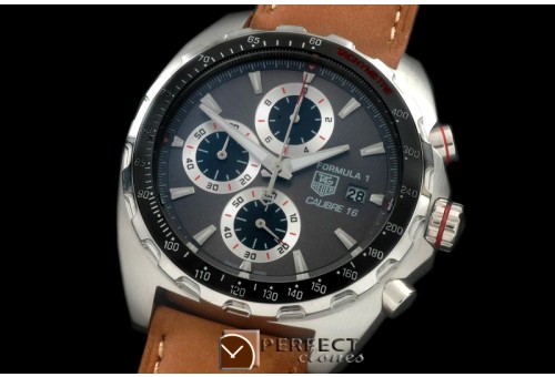 TGF1-00176 Formula 1 Calibre 16 SS/LE Grey OS 2Quartz Chrono