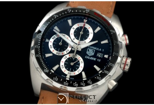 TGF1-00177 Formula 1 Calibre 16 SS/LE Black OS 2Quartz Chron