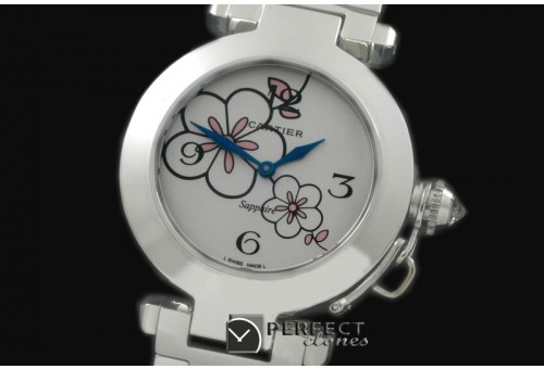 CARPS00311 Pasha Ladies SS/SS White Swiss Ronde Quartz