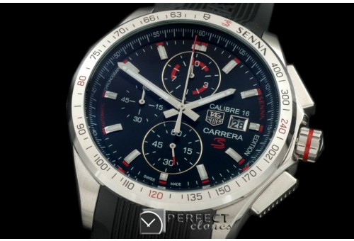 TG-SN-105 Carrera 16 Senna Ed Chrono SS/RU Blue OS2Qtz