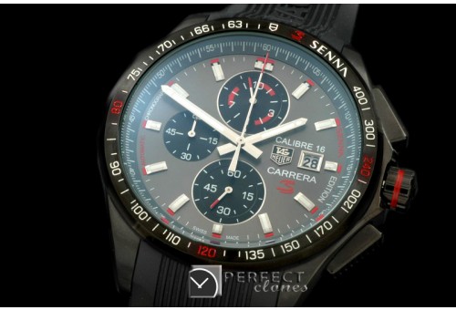 TG-SN-124 Carrera 16 Senna Ed Chrono PVD/RU Grey Jap OS2Qtz