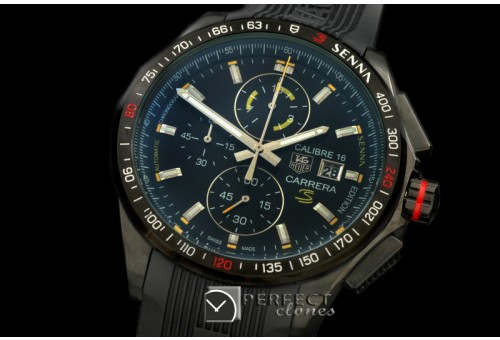 TG-SN-122 Carrera 16 Senna Ed Chrono PVD/RU Black Jap OS2Qtz