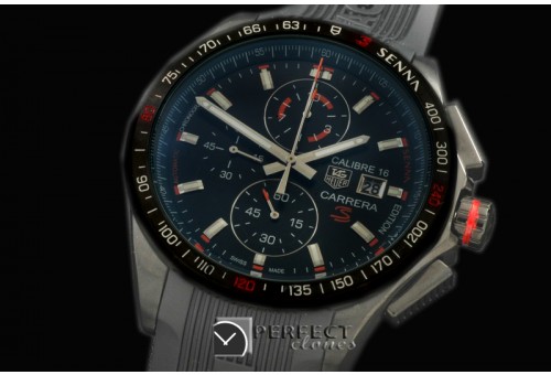TG-SN-123 Carrera 16 Senna Ed Chrono PVD/RU Black Jap OS2Qtz
