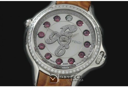 FEN01001D Crazy Carats SS/LE White Swiss Qtz