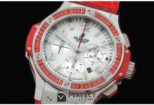 HBSQ10002 Big Bang Pearl SS/Sq Red Ruby White A-7750