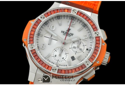 HBSQ10004 Big Bang Pearl SS/Sq Orange Ruby White A-7750