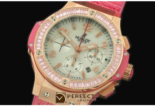 HBSQ10019 Big Bang Pearl RG/Sq Pink Ruby White A-7750