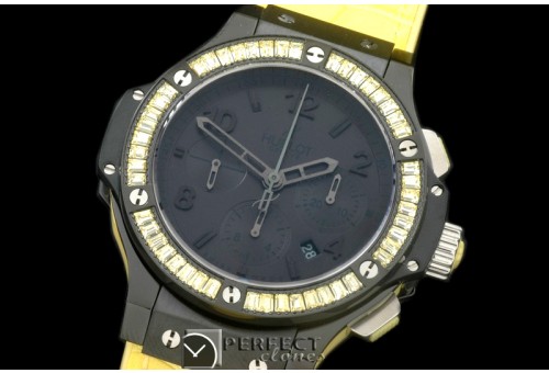 HBSQ10023 Big Bang Pearl /Sq Yellow Ruby All Black A-7750