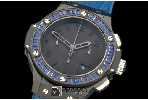 HBSQ10026 Big Bang Pearl /Sq D-Blue Ruby All Black A-7750
