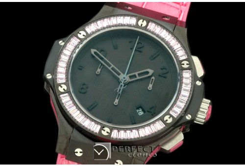 HBSQ10029 Big Bang Pearl /Sq Pink Ruby All Black A-7750