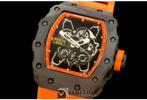 RM035-103 RM-035 Rafael Nadal Tourbillon PVD/RU/Org Custom Skele