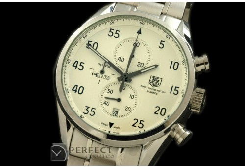 TGCA00281S Carrera 1887 Spacex SS/SS White Jap Qtz