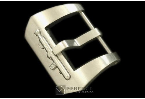 PNA10052 Steel - Brushed Embossed Submarine Buckle 24mm c/w Box