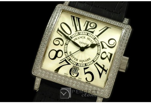 FMMSQ00101D Men Master Square SS/LE White Num Asian 2836