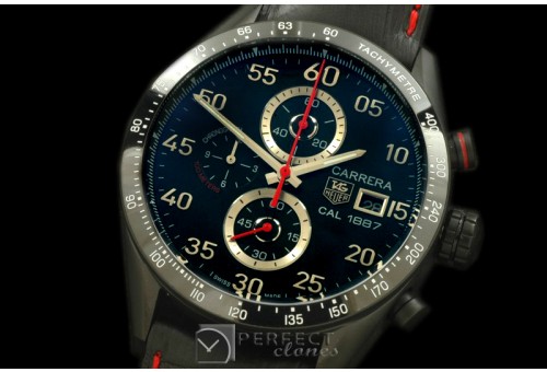 TGCA00258 1887 Carrera 43mm Chrono PVD/LE Black Jap Qtz