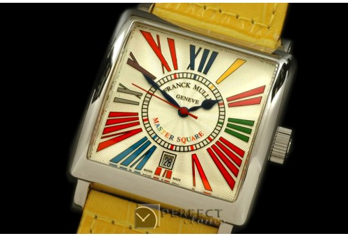 FMMSQ00113 Men Master Square SS/LE White Crazy Roman Asian 2836