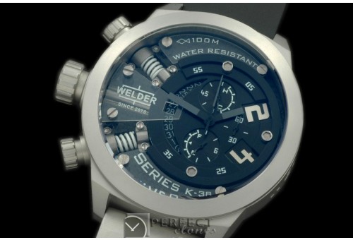 WLD30102 K38 Chronograph SS/RU Grey Jap Qtz