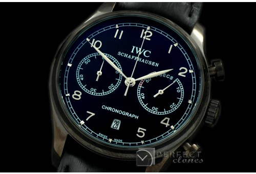 IWPG20030L Portuguese Chrono PVD/LE Black/Silver Jap OS20