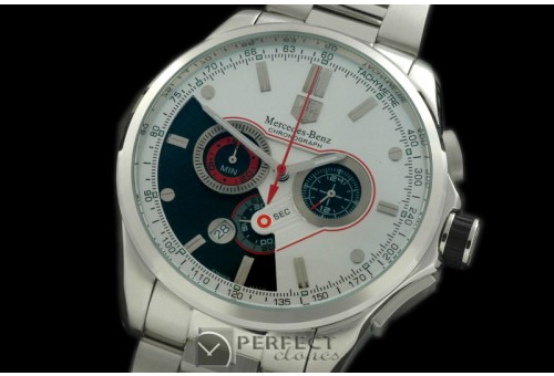 TG-SLS-102S Mercedes SLS Chrono SS/SS White Jap OS2Quartz
