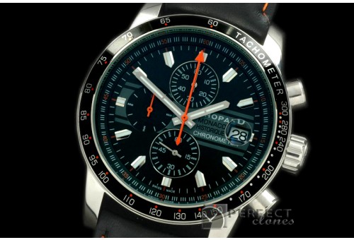 CPMH-102 Monaco Historique Chrono SS/LE Black Jap OS2Qtz