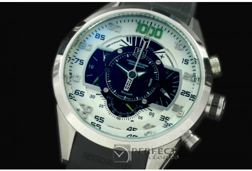 TGMK10019 Mikrometer Chrono SS/RU White/Black/Green Jap OS2Qua