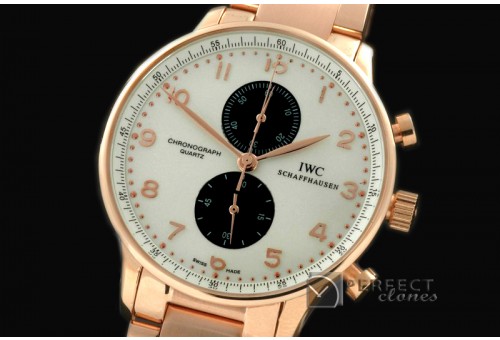 IWPG10116S Portuguese Chrono RG/RG White Jap OS20