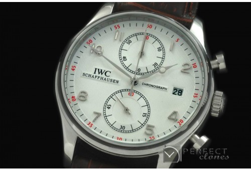 IWPG10131 Portuguese Chrono Date SS/LE White Jap OS20