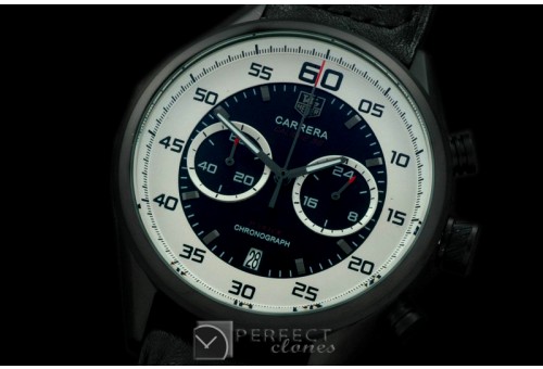 TG-50-123R Carrera 50yrs Chrono PVD/RU White/Black Jap OS2Quar
