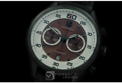 TG-50-124R Carrera 50yrs Chrono PVD/RU White/Brown Jap OS2Quar