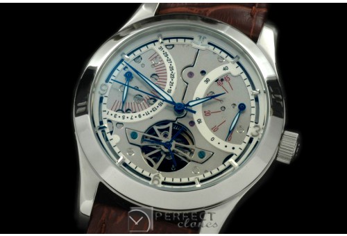 JL00201 Retrogating Date/Reserve Tourbillon SS/LE Skeleton White