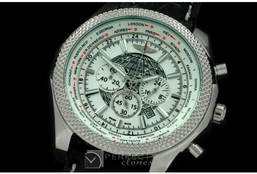 BLB06-101L Bentley Unitime Chrono SS/LE White Jap OS2Qtz