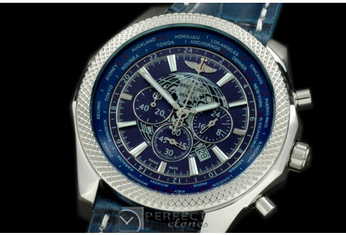 BLB06-103L Bentley Unitime Chrono SS/LE Blue Jap OS2Qtz