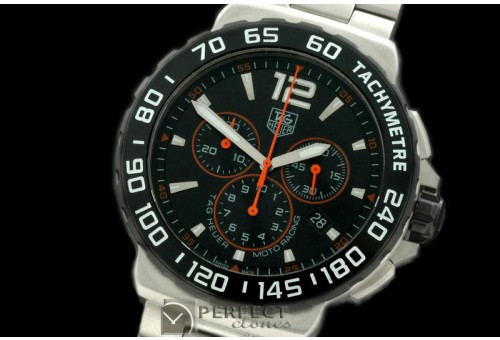 TGF1-00202 Formula 1 Calibre S SS/SS Black/Orange Swiss Eta Quar
