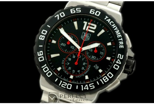 TGF1-00201 Formula 1 Calibre S SS/SS Black/Red Swiss Eta Quartz